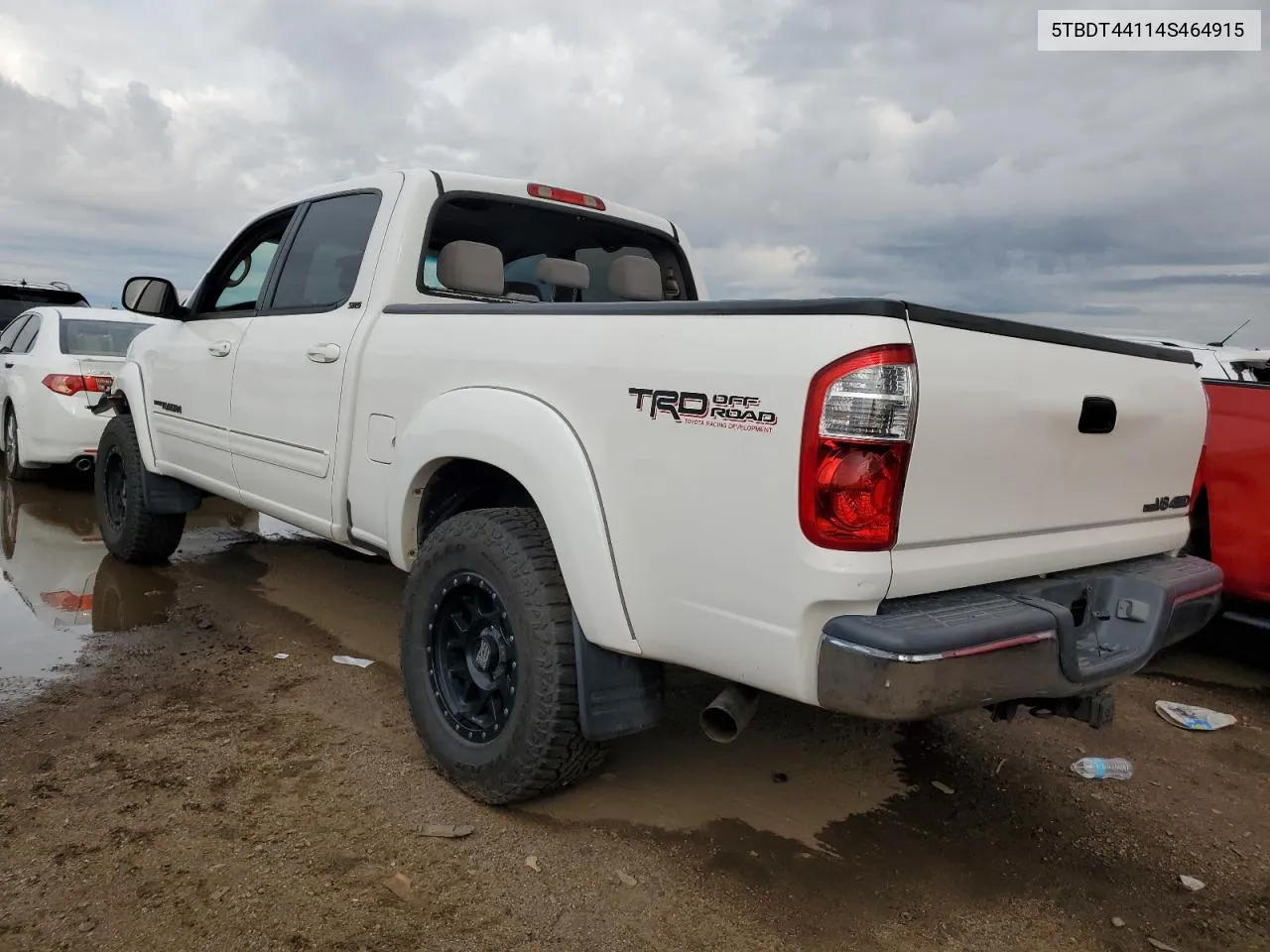 2004 Toyota Tundra Double Cab Sr5 VIN: 5TBDT44114S464915 Lot: 70344074