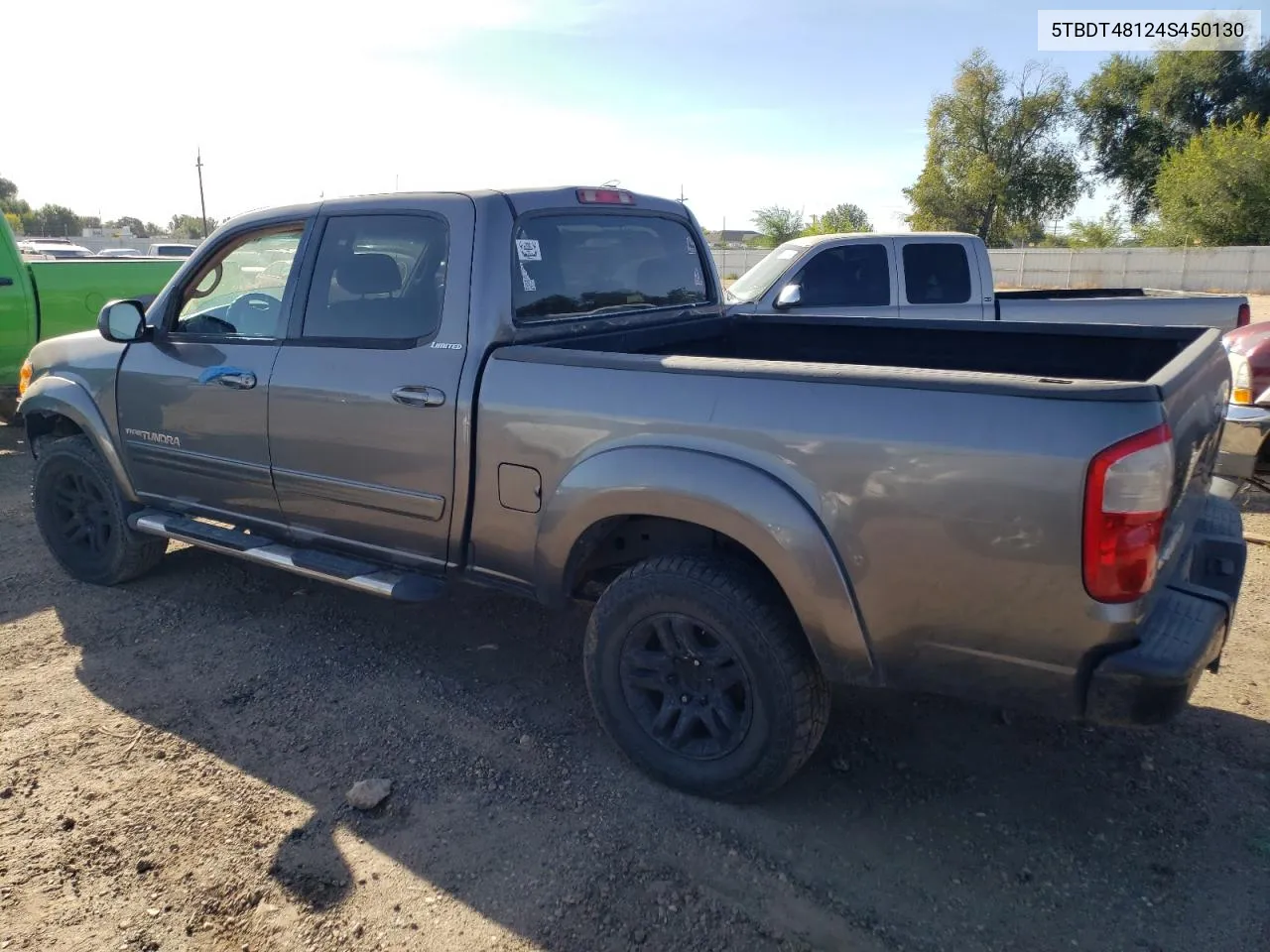 2004 Toyota Tundra Double Cab Limited VIN: 5TBDT48124S450130 Lot: 72648044