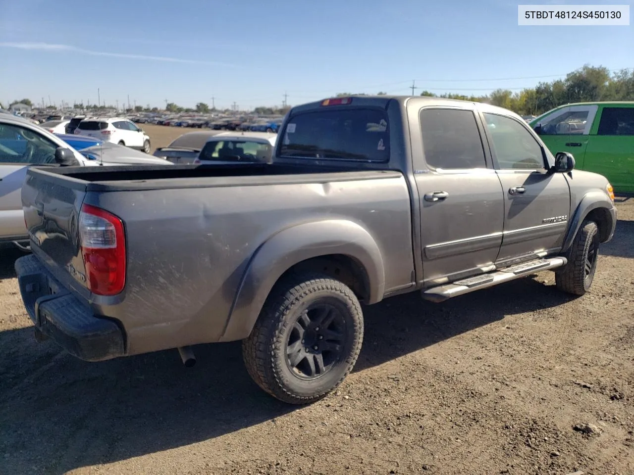 2004 Toyota Tundra Double Cab Limited VIN: 5TBDT48124S450130 Lot: 72648044