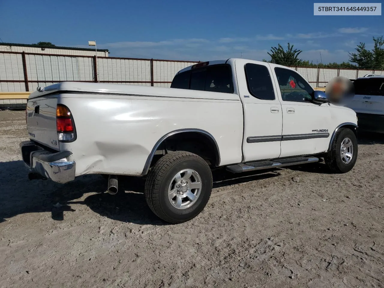 2004 Toyota Tundra Access Cab Sr5 VIN: 5TBRT34164S449357 Lot: 72827014