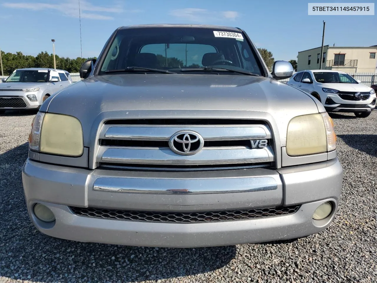 2004 Toyota Tundra Double Cab Sr5 VIN: 5TBET34114S457915 Lot: 73730304