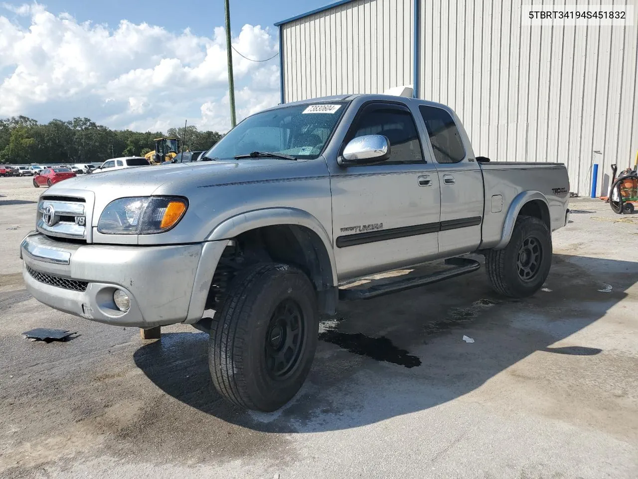 2004 Toyota Tundra Access Cab Sr5 VIN: 5TBRT34194S451832 Lot: 73830604