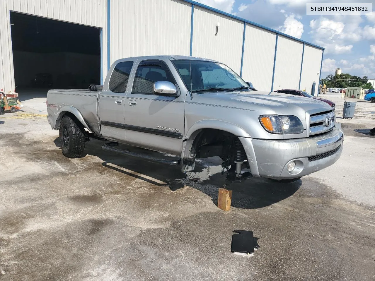 2004 Toyota Tundra Access Cab Sr5 VIN: 5TBRT34194S451832 Lot: 73830604