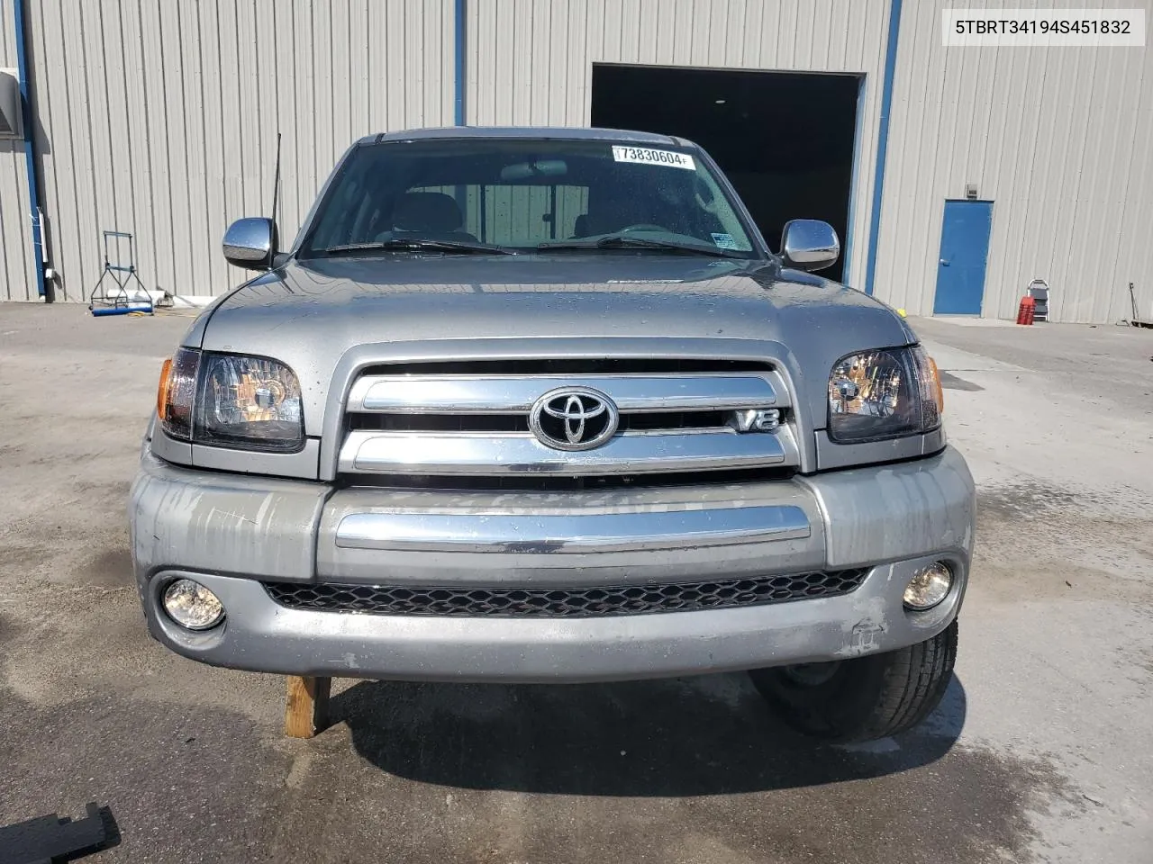 2004 Toyota Tundra Access Cab Sr5 VIN: 5TBRT34194S451832 Lot: 73830604