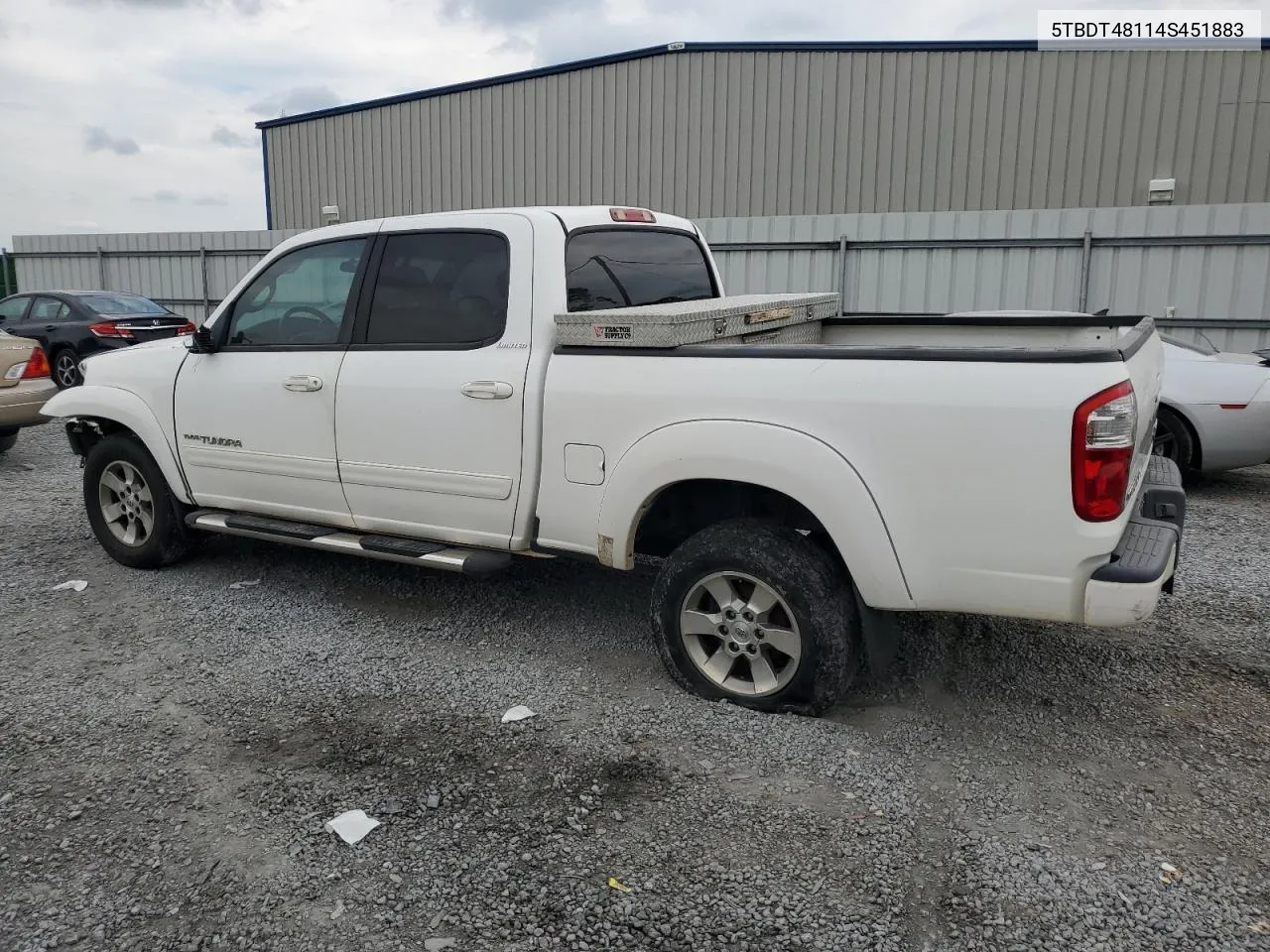 2004 Toyota Tundra Double Cab Limited VIN: 5TBDT48114S451883 Lot: 74250534