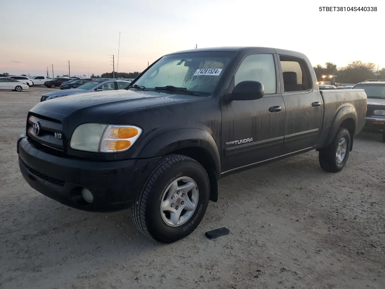 2004 Toyota Tundra Double Cab Limited VIN: 5TBET38104S440338 Lot: 74281524