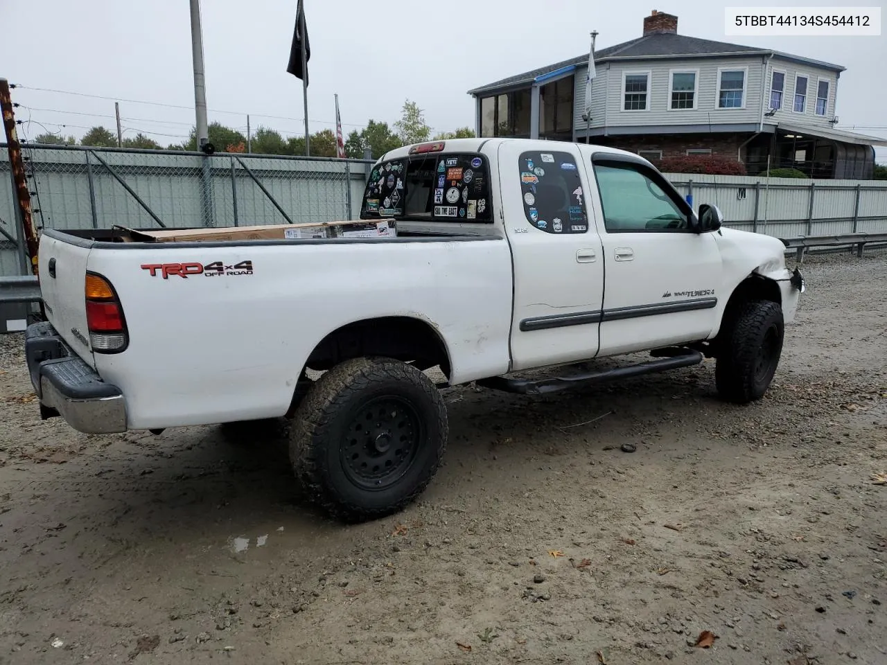 2004 Toyota Tundra Access Cab Sr5 VIN: 5TBBT44134S454412 Lot: 74703074