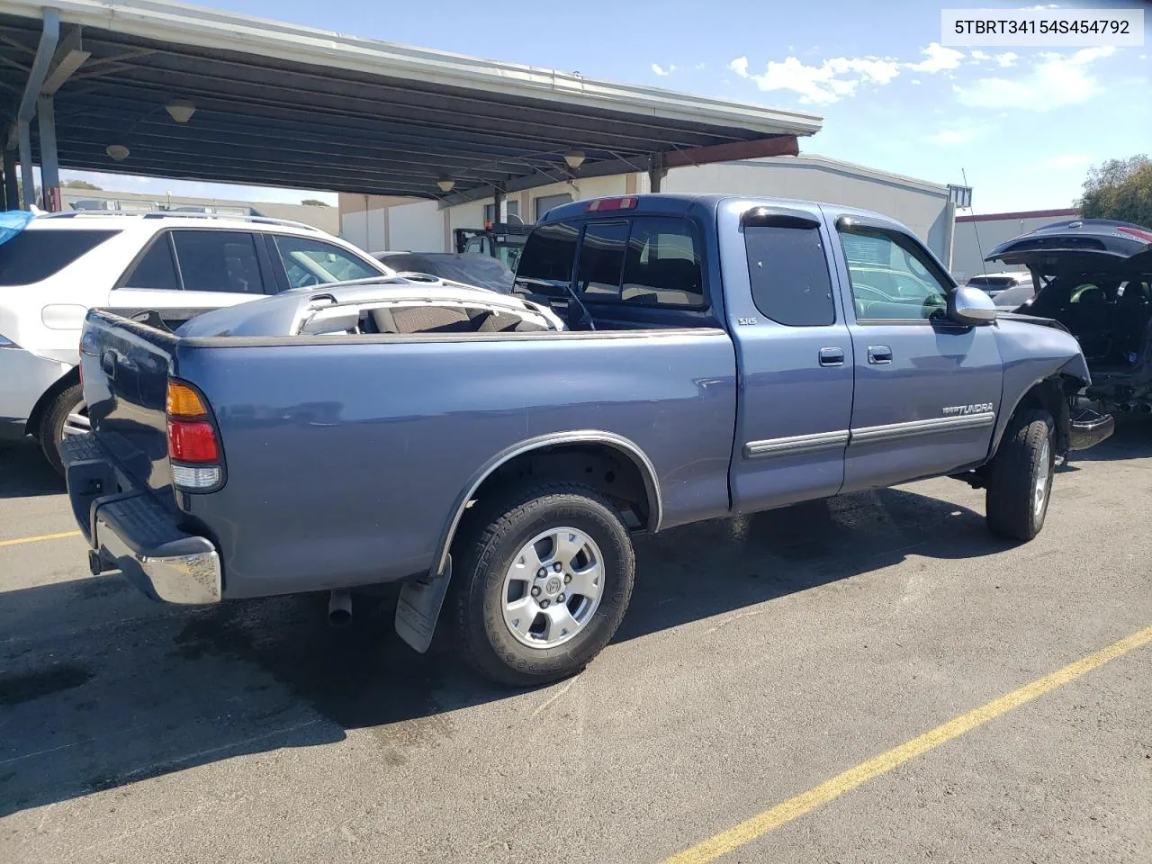 2004 Toyota Tundra Access Cab Sr5 VIN: 5TBRT34154S454792 Lot: 74825334