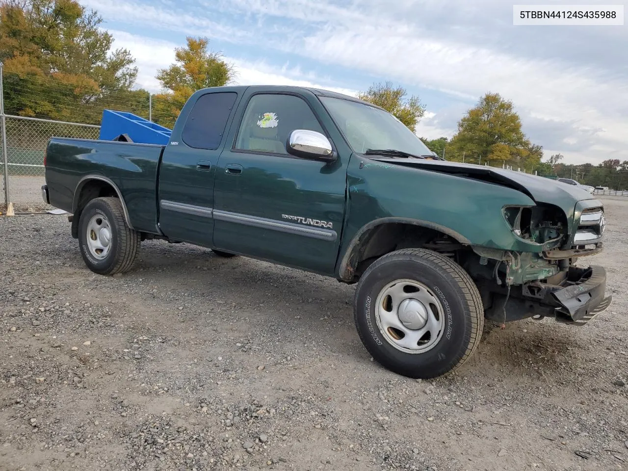 2004 Toyota Tundra Access Cab Sr5 VIN: 5TBBN44124S435988 Lot: 74922734