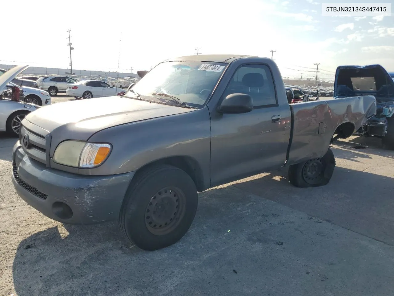 2004 Toyota Tundra VIN: 5TBJN32134S447415 Lot: 74923344