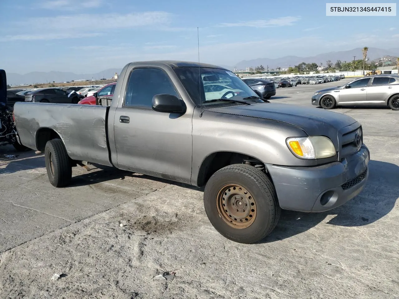 2004 Toyota Tundra VIN: 5TBJN32134S447415 Lot: 74923344