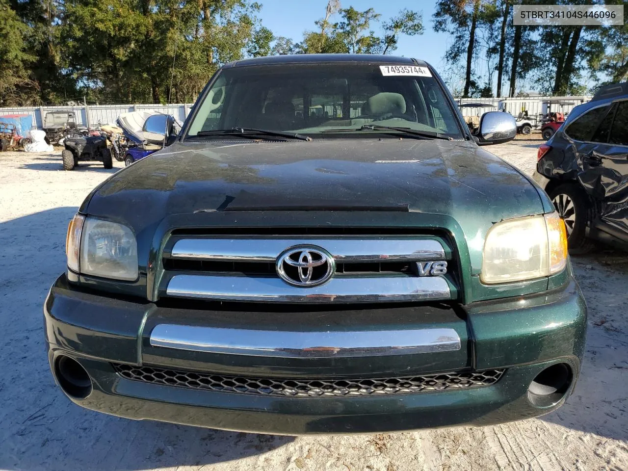 2004 Toyota Tundra Access Cab Sr5 VIN: 5TBRT34104S446096 Lot: 74935744