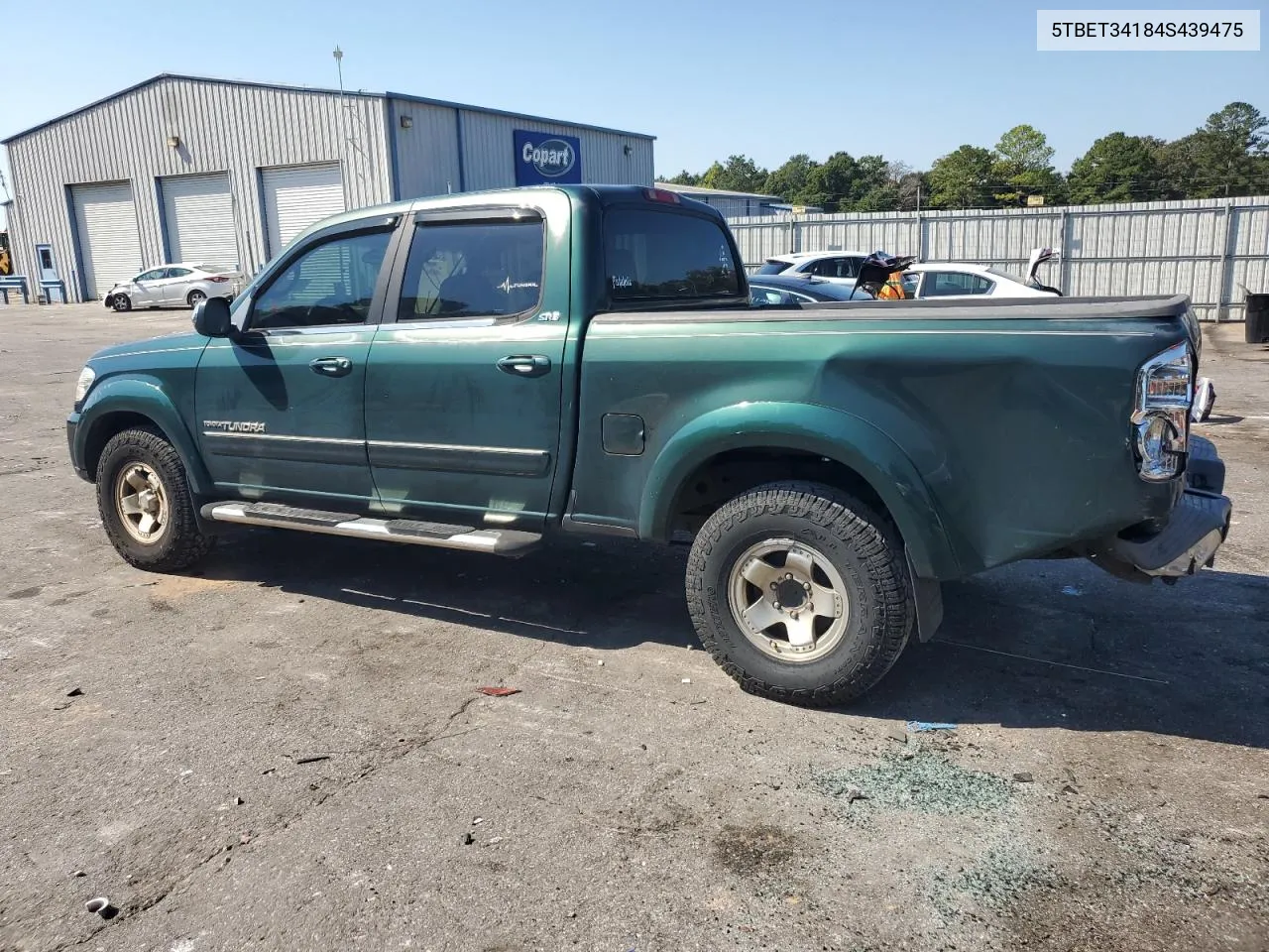 2004 Toyota Tundra Double Cab Sr5 VIN: 5TBET34184S439475 Lot: 75023414