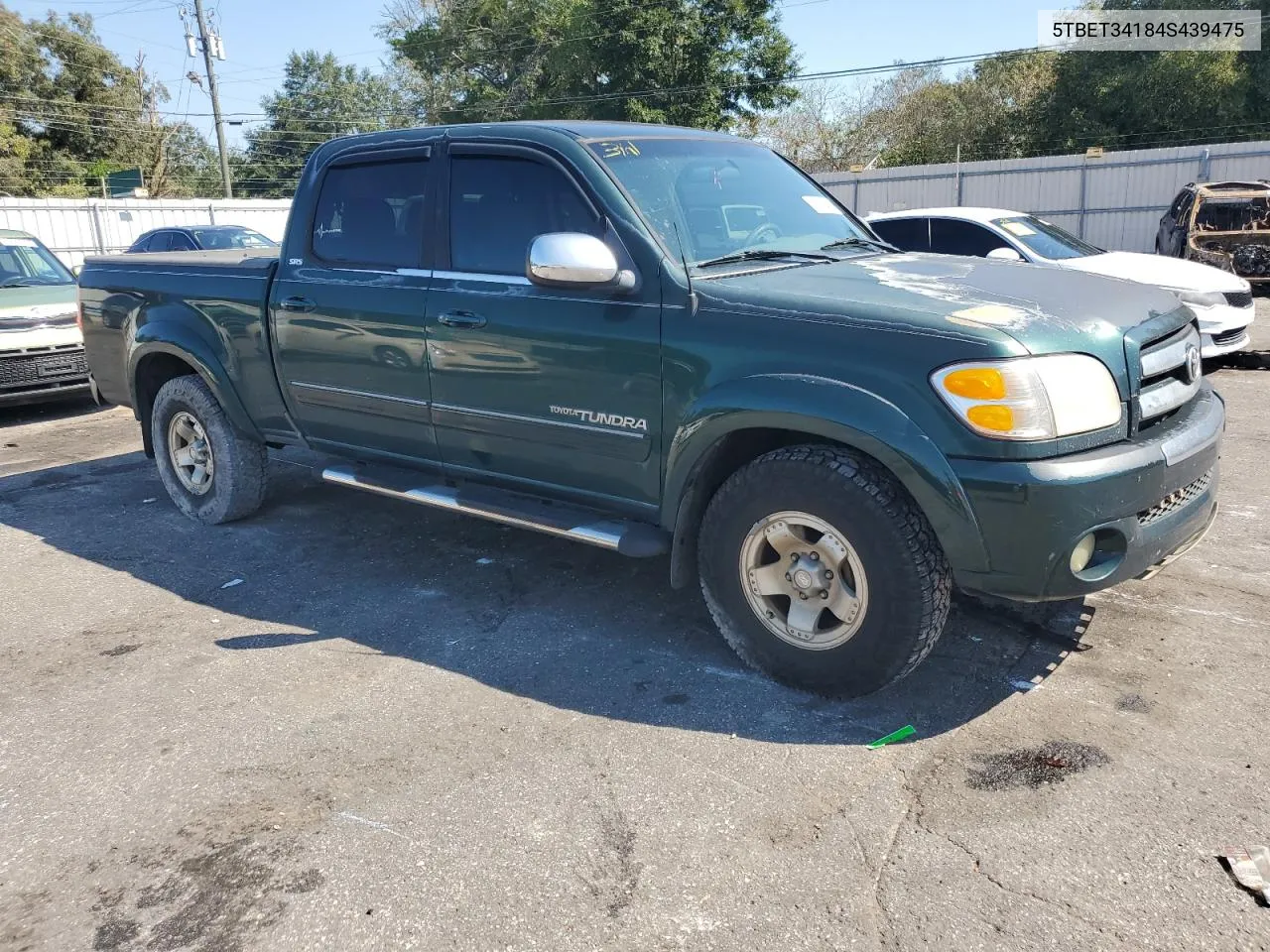 2004 Toyota Tundra Double Cab Sr5 VIN: 5TBET34184S439475 Lot: 75023414