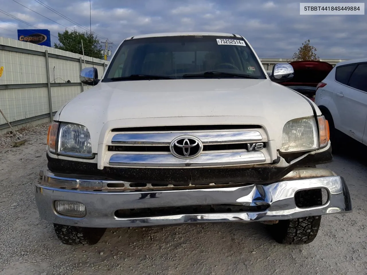 2004 Toyota Tundra Access Cab Sr5 VIN: 5TBBT44184S449884 Lot: 75252514