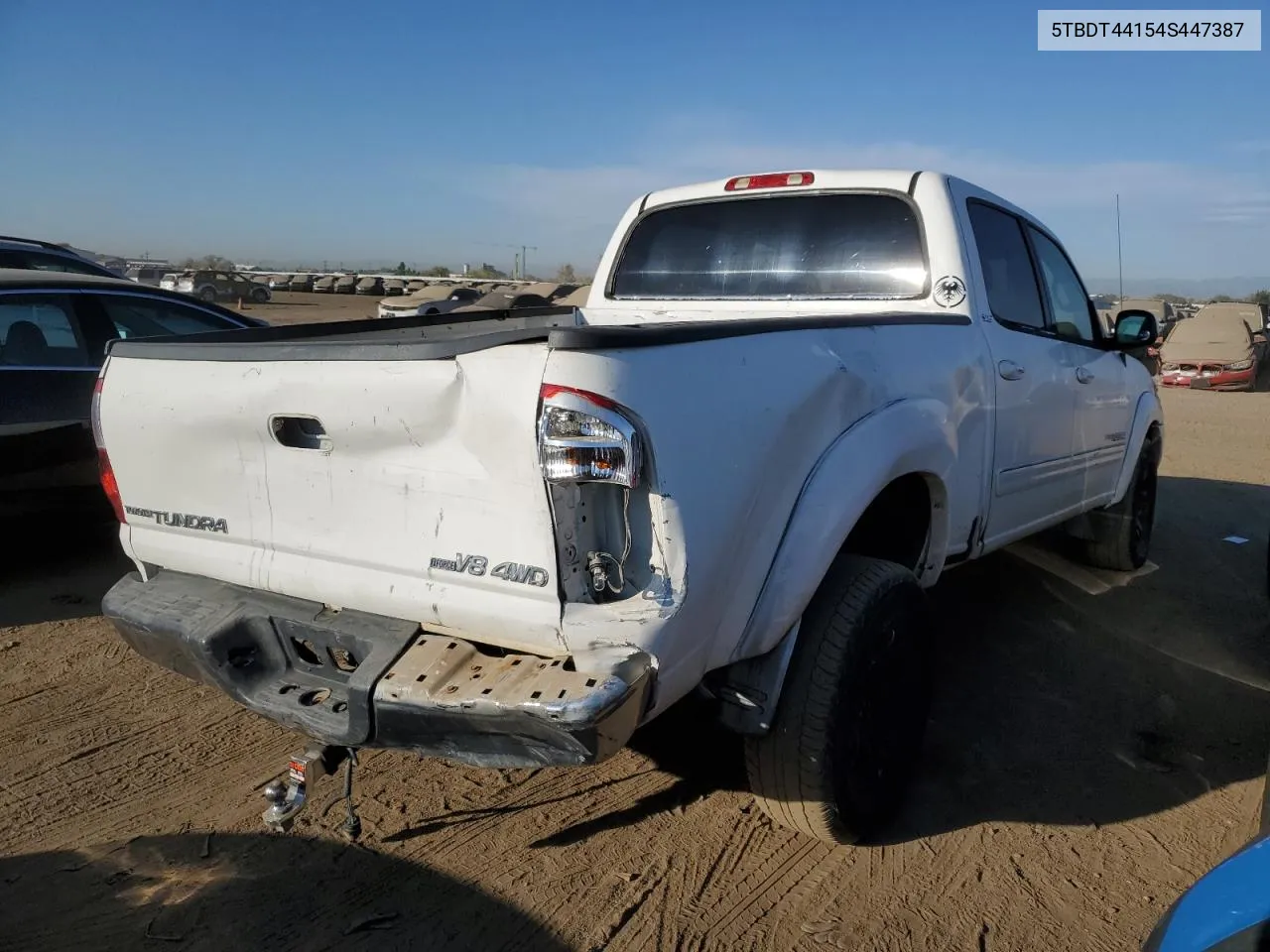 2004 Toyota Tundra Double Cab Sr5 VIN: 5TBDT44154S447387 Lot: 75513624