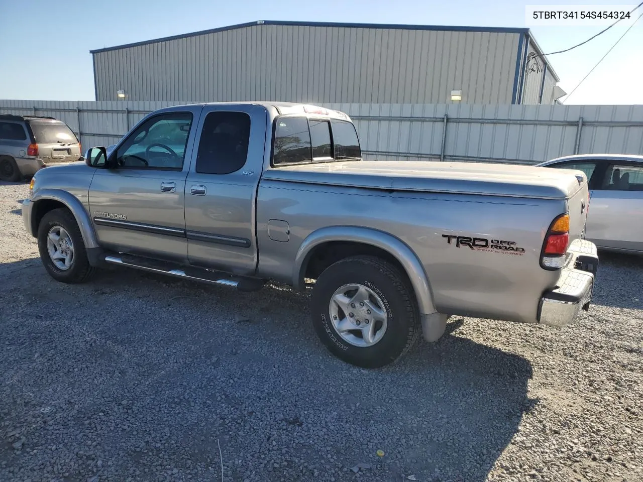 2004 Toyota Tundra Access Cab Sr5 VIN: 5TBRT34154S454324 Lot: 75552604