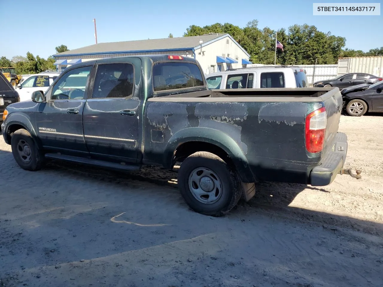 2004 Toyota Tundra Double Cab Sr5 VIN: 5TBET34114S437177 Lot: 75734994