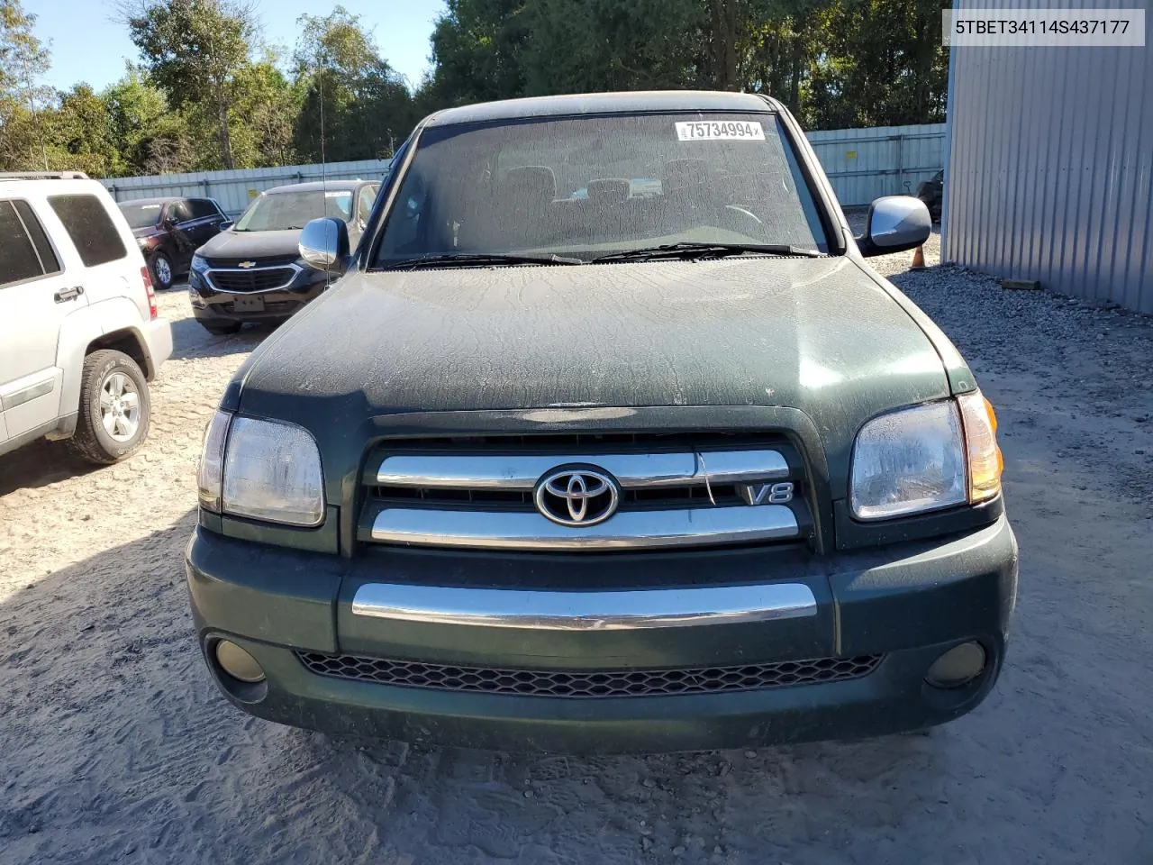 2004 Toyota Tundra Double Cab Sr5 VIN: 5TBET34114S437177 Lot: 75734994