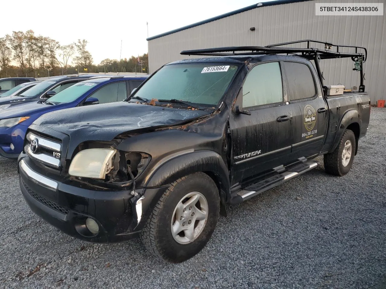 2004 Toyota Tundra Double Cab Sr5 VIN: 5TBET34124S438306 Lot: 76153664