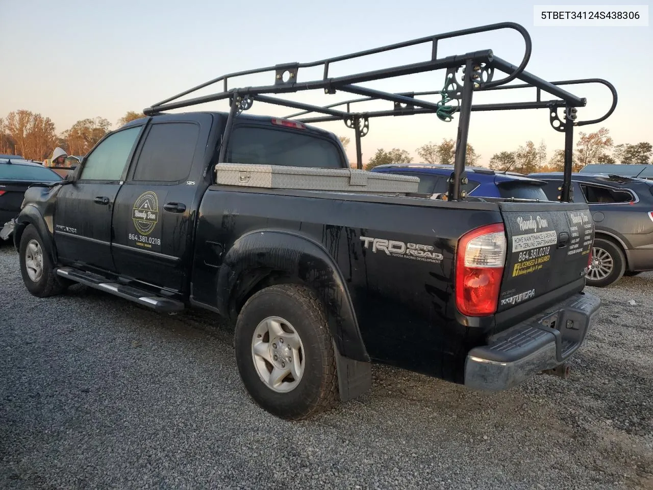 2004 Toyota Tundra Double Cab Sr5 VIN: 5TBET34124S438306 Lot: 76153664