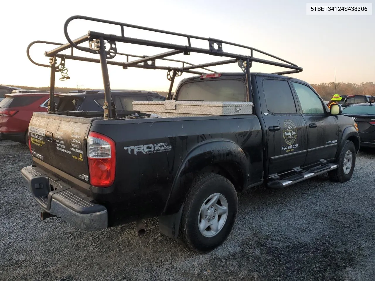 2004 Toyota Tundra Double Cab Sr5 VIN: 5TBET34124S438306 Lot: 76153664