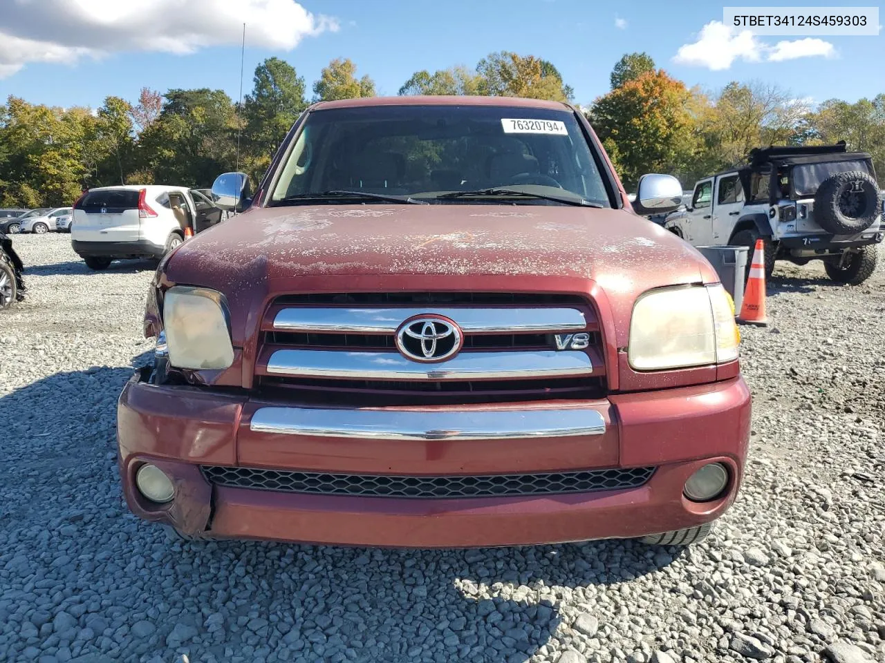 2004 Toyota Tundra Double Cab Sr5 VIN: 5TBET34124S459303 Lot: 76320794