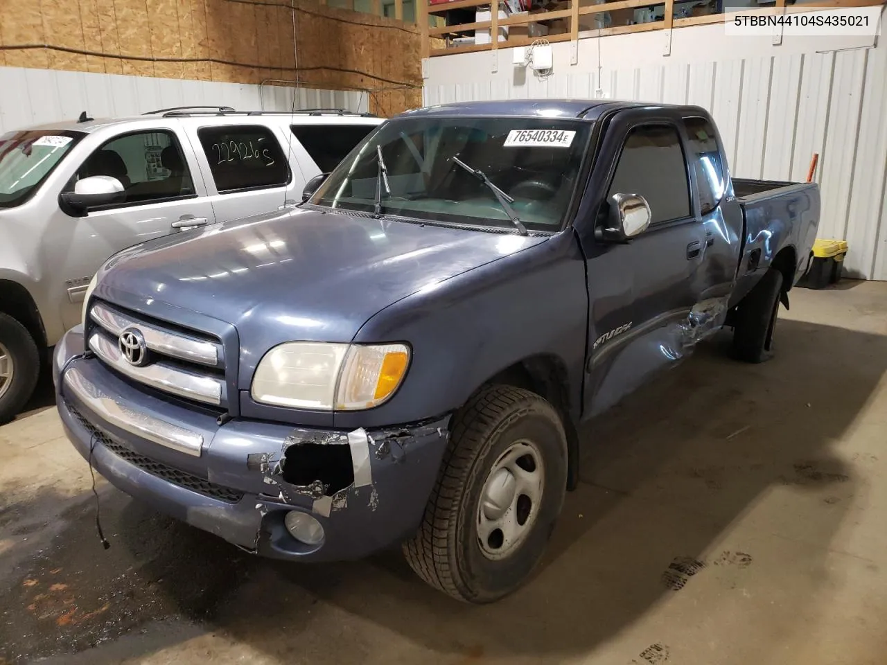 2004 Toyota Tundra Access Cab Sr5 VIN: 5TBBN44104S435021 Lot: 76540334