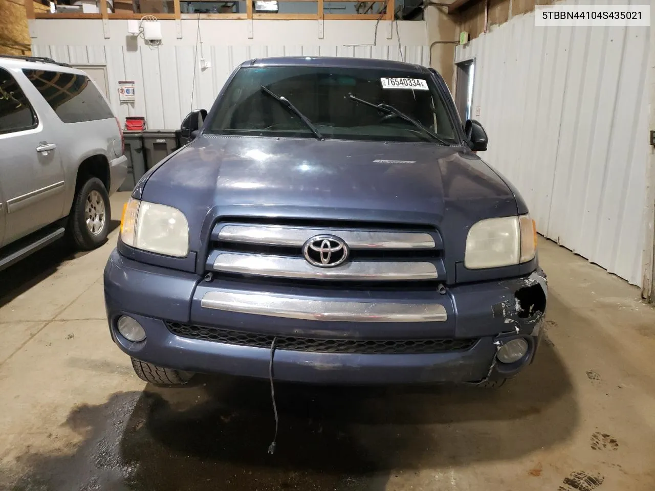 2004 Toyota Tundra Access Cab Sr5 VIN: 5TBBN44104S435021 Lot: 76540334