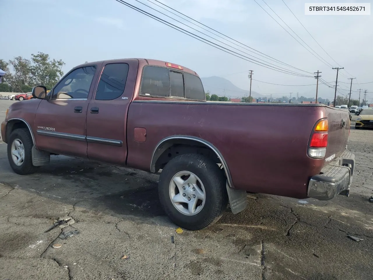 2004 Toyota Tundra Access Cab Sr5 VIN: 5TBRT34154S452671 Lot: 76727464