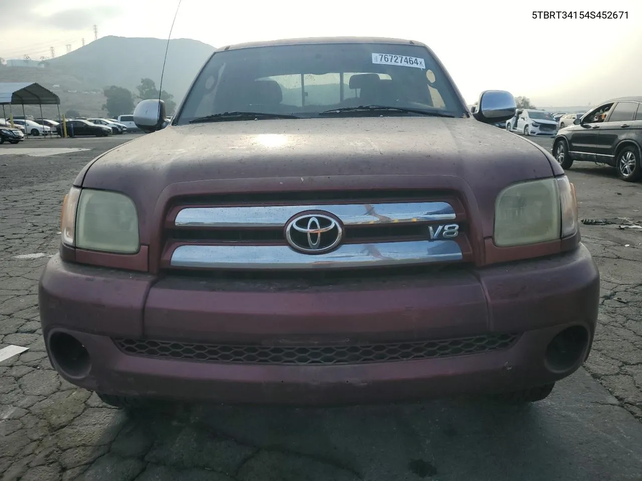 2004 Toyota Tundra Access Cab Sr5 VIN: 5TBRT34154S452671 Lot: 76727464