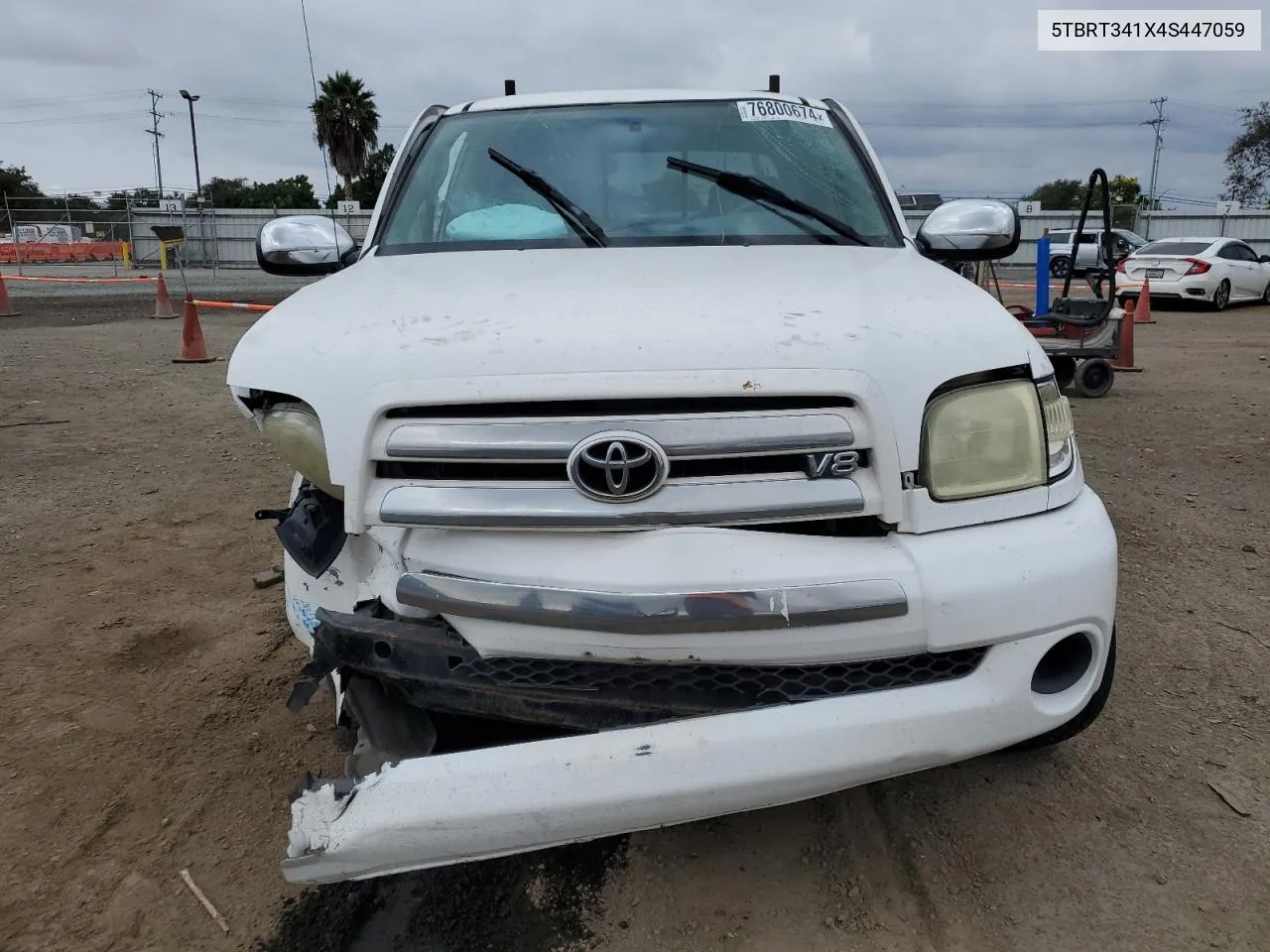 2004 Toyota Tundra Access Cab Sr5 VIN: 5TBRT341X4S447059 Lot: 76800674