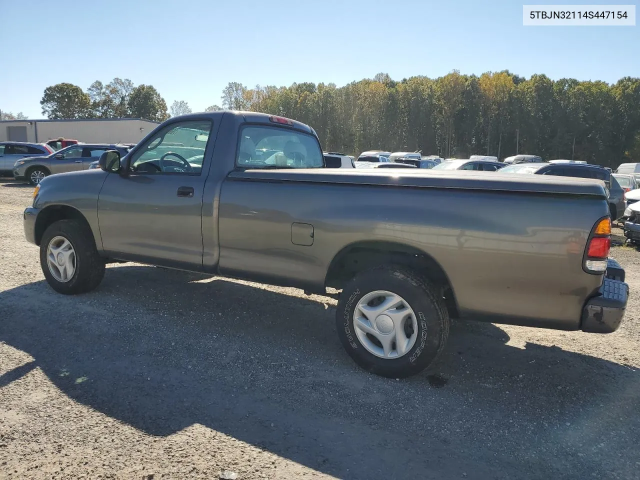 2004 Toyota Tundra VIN: 5TBJN32114S447154 Lot: 76907944