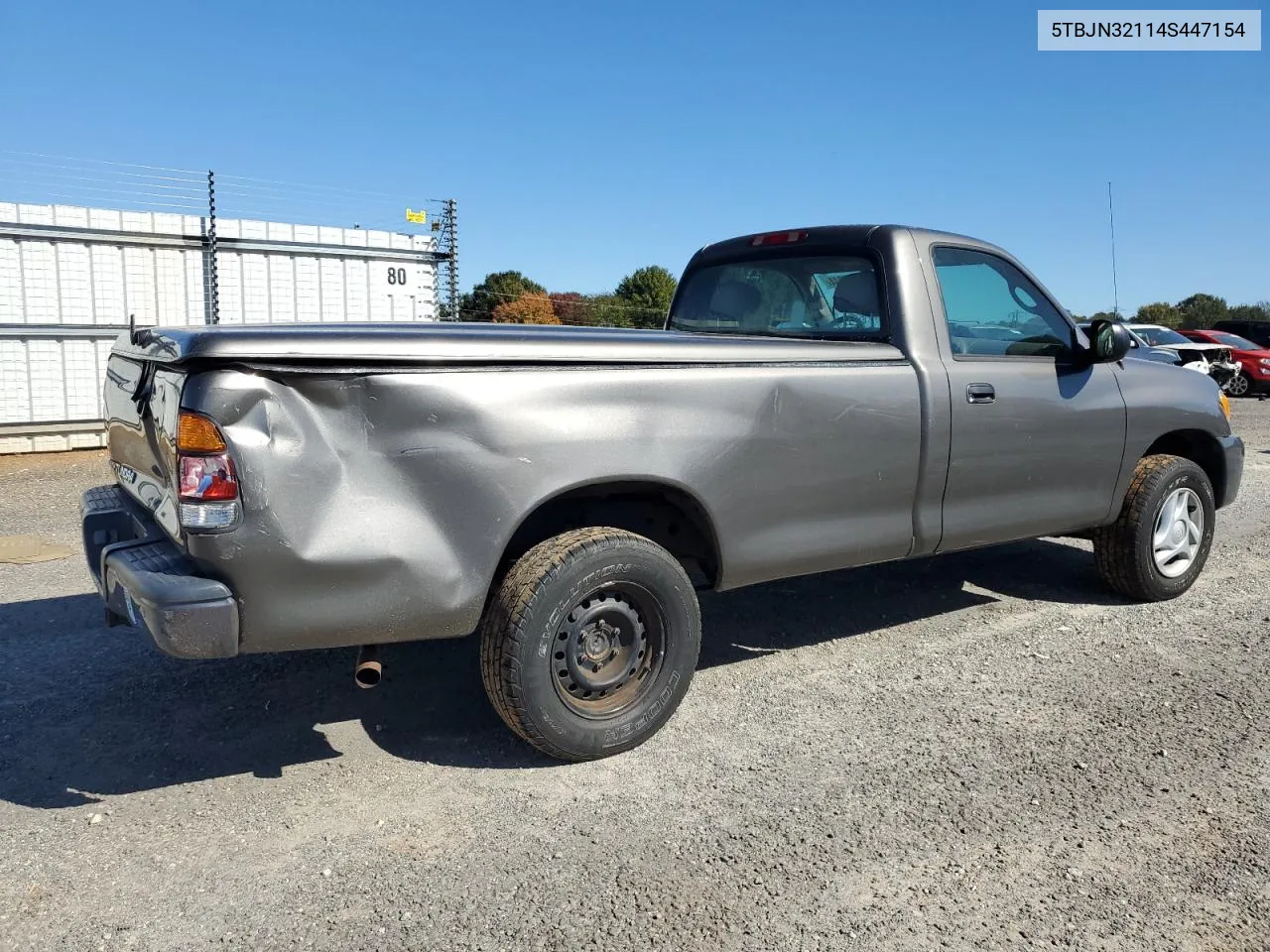 2004 Toyota Tundra VIN: 5TBJN32114S447154 Lot: 76907944