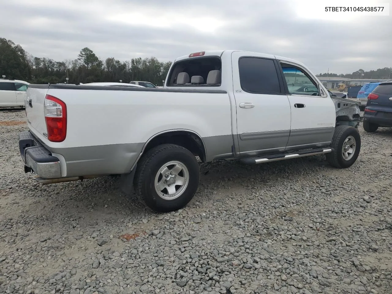 2004 Toyota Tundra Double Cab Sr5 VIN: 5TBET34104S438577 Lot: 77068944