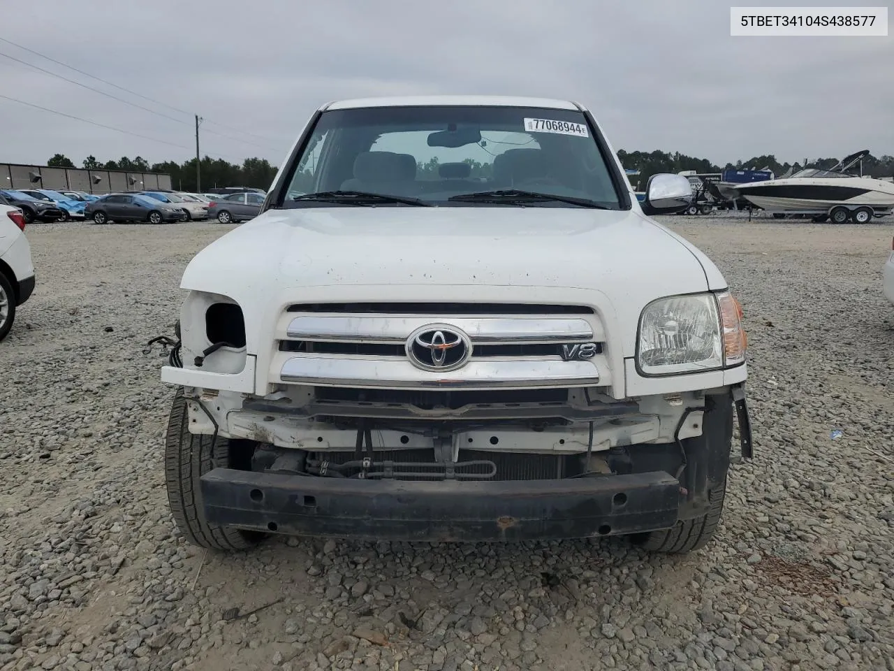 2004 Toyota Tundra Double Cab Sr5 VIN: 5TBET34104S438577 Lot: 77068944