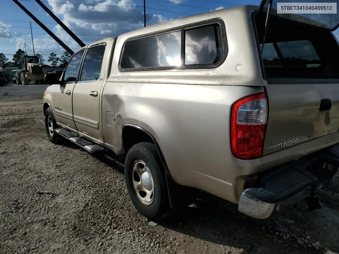 2004 Toyota Tundra Double Cab Sr5 VIN: 5TBET34104S459512 Lot: 77384234