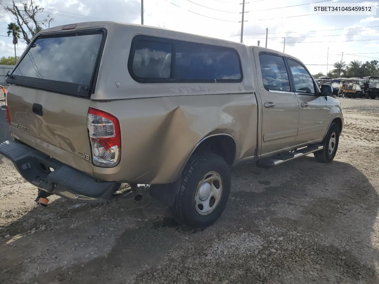 2004 Toyota Tundra Double Cab Sr5 VIN: 5TBET34104S459512 Lot: 77384234