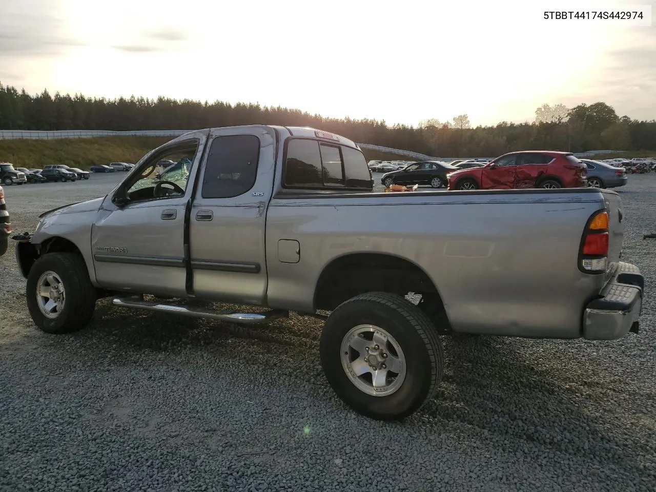 2004 Toyota Tundra Access Cab Sr5 VIN: 5TBBT44174S442974 Lot: 78924514