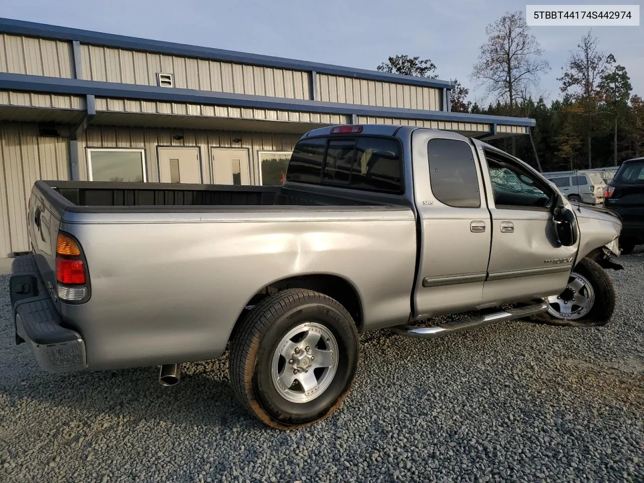 2004 Toyota Tundra Access Cab Sr5 VIN: 5TBBT44174S442974 Lot: 78924514