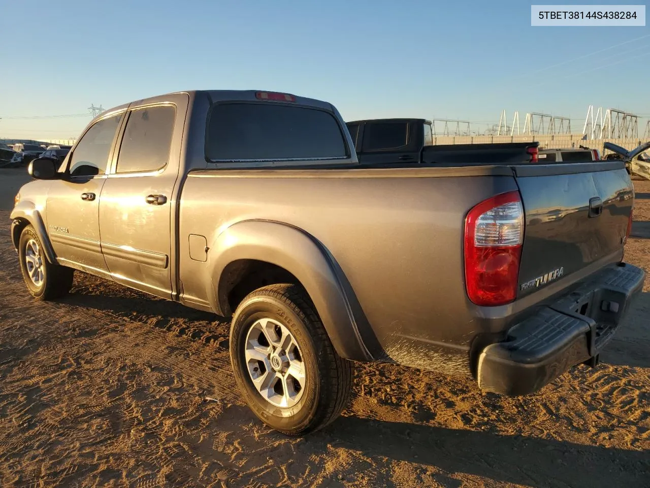 2004 Toyota Tundra Double Cab Limited VIN: 5TBET38144S438284 Lot: 79210744