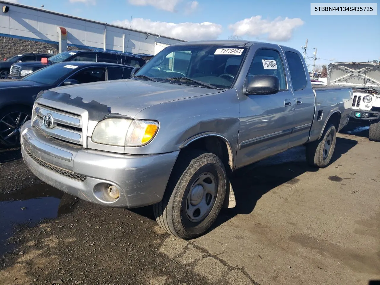 2004 Toyota Tundra Access Cab Sr5 VIN: 5TBBN44134S435725 Lot: 79770464