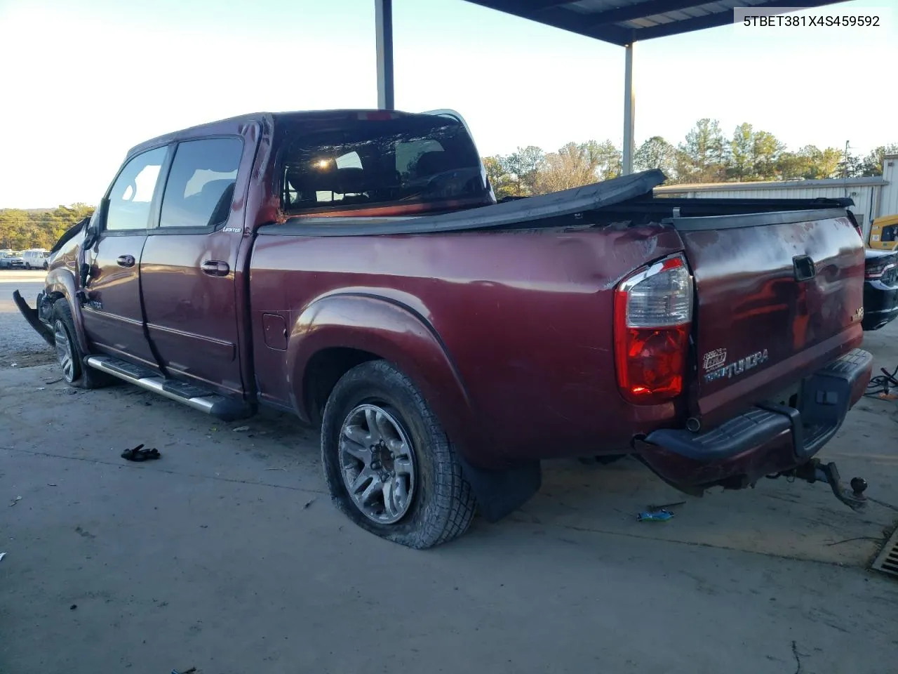 2004 Toyota Tundra Double Cab Limited VIN: 5TBET381X4S459592 Lot: 80200334