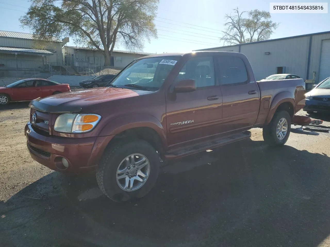 2004 Toyota Tundra Double Cab Limited VIN: 5TBDT48154S435816 Lot: 80508144