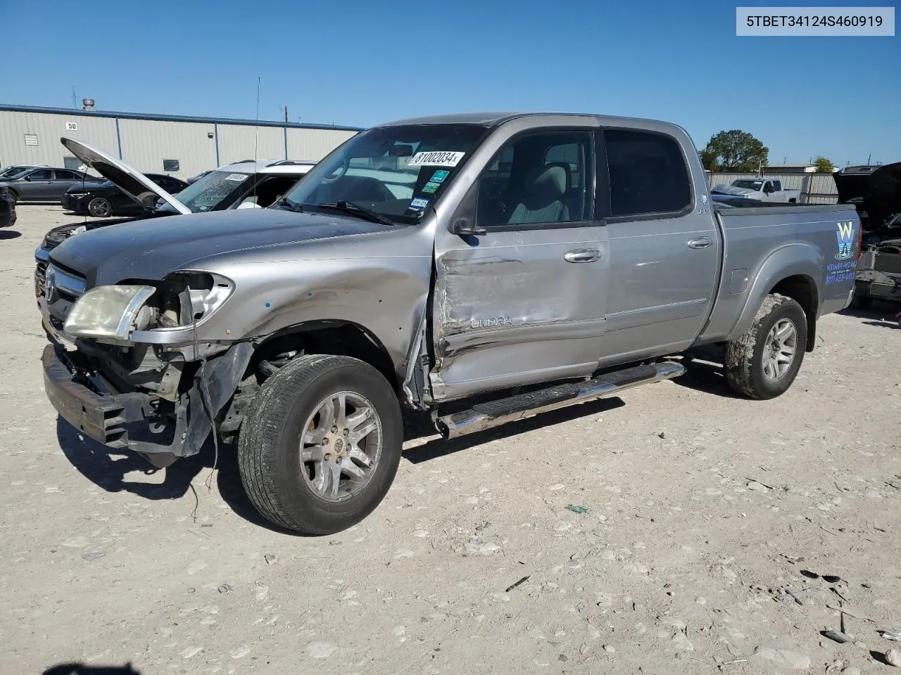 2004 Toyota Tundra Double Cab Sr5 VIN: 5TBET34124S460919 Lot: 81002034