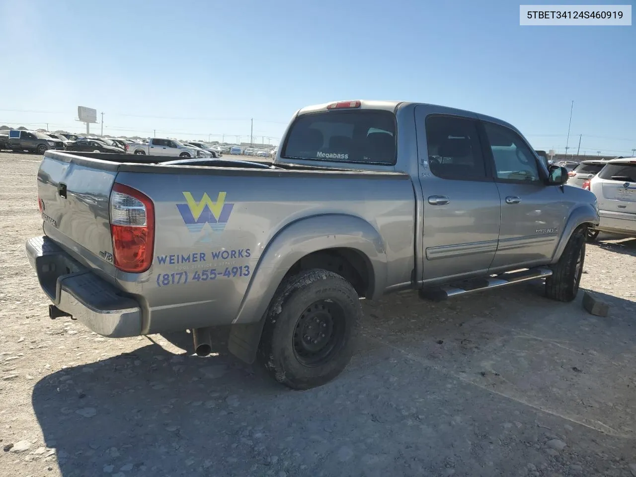 2004 Toyota Tundra Double Cab Sr5 VIN: 5TBET34124S460919 Lot: 81002034