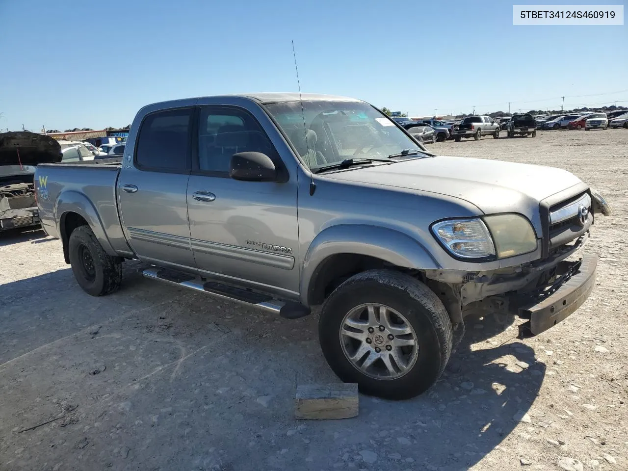 2004 Toyota Tundra Double Cab Sr5 VIN: 5TBET34124S460919 Lot: 81002034