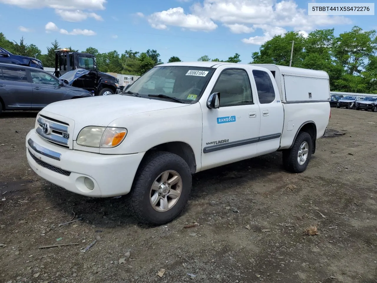 2005 Toyota Tundra Access Cab Sr5 VIN: 5TBBT441X5S472276 Lot: 55563104