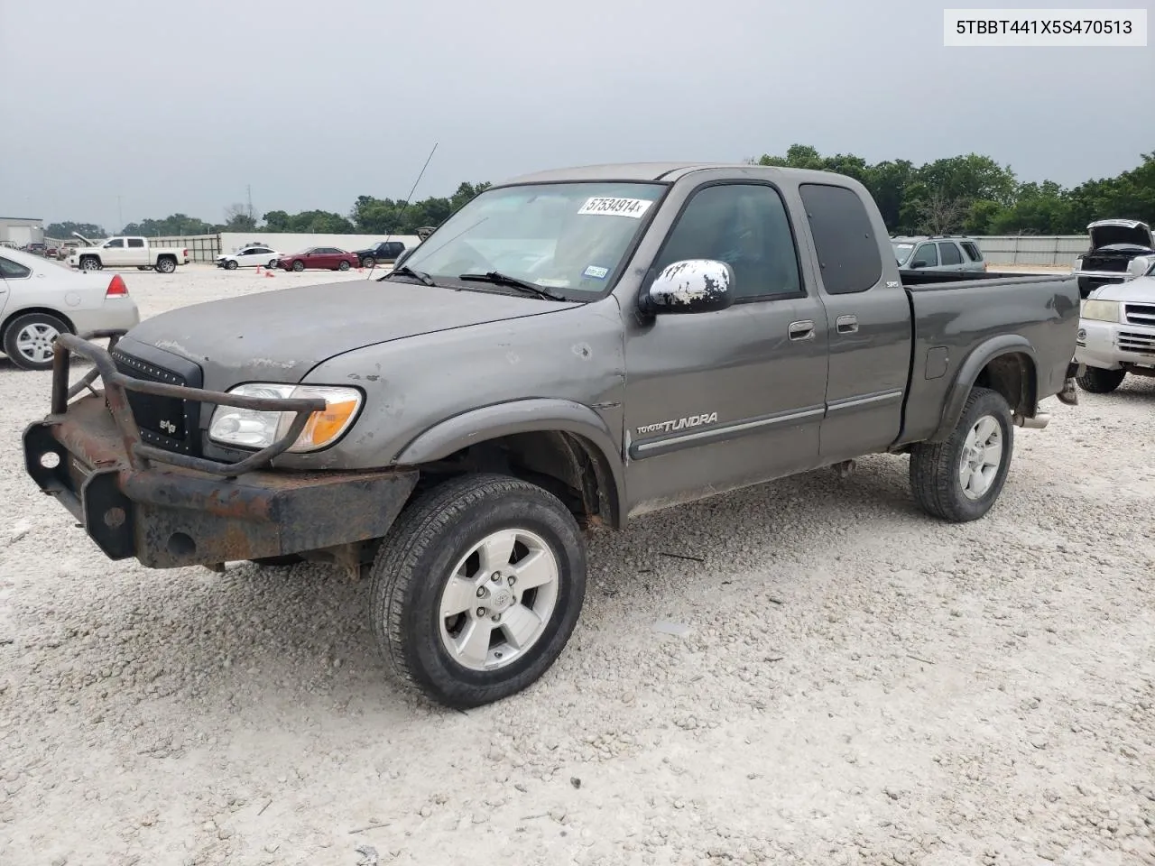 2005 Toyota Tundra Access Cab Sr5 VIN: 5TBBT441X5S470513 Lot: 57534914