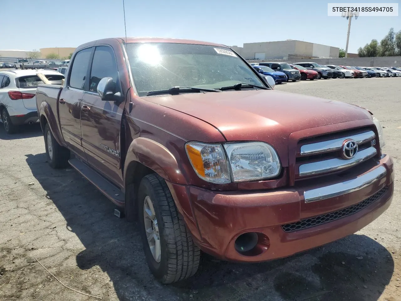 2005 Toyota Tundra Double Cab Sr5 VIN: 5TBET34185S494705 Lot: 59508584